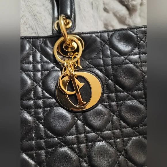 Dior Lady Bag Canage Lambskin Tote Bag - Picture 13 of 16